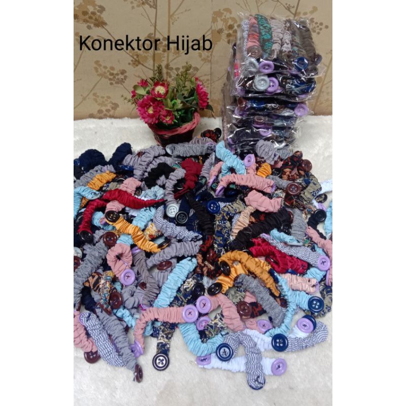 grosir konektor hijab /konektor hijab /konektor hijab kancing /penghubung masker