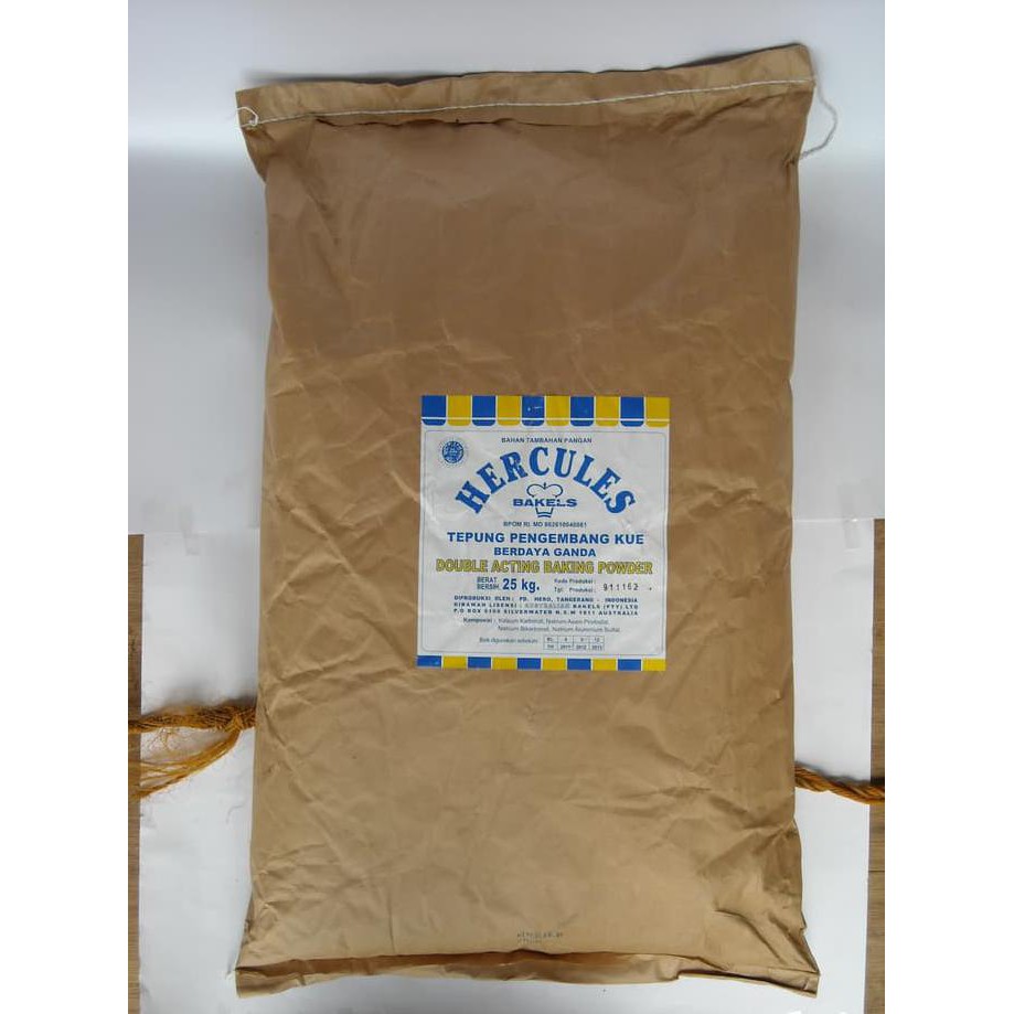 

31.87-Kue- " Hercules " Baking Powder 25 Kg -Terlengkap-Termurah-Dijamin.