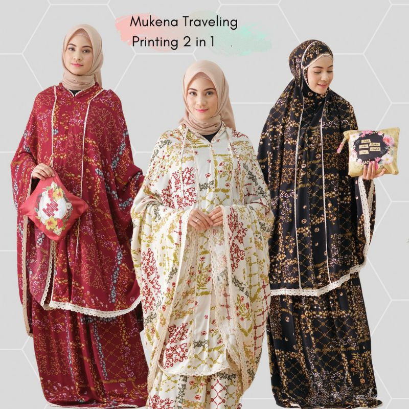 Mukena Ponco 2in1 Mukena Traveling 2in1 Mukena Dewasa Mukena 2in1 Mukena Katun Rayon Premium
