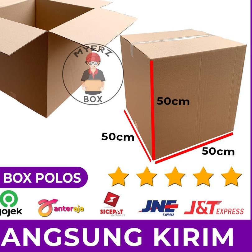 

♙ Kardus Besar Jumbo – Karton Box Polos 50 x 50 x 50 Packing Pindahan ➨