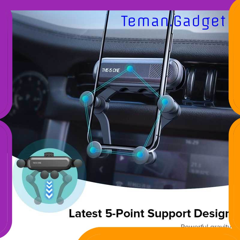 TG-BD050 INIU SMARTPHONE GRAVITY CAR HOLDER LUXURY AIR VENT - R11