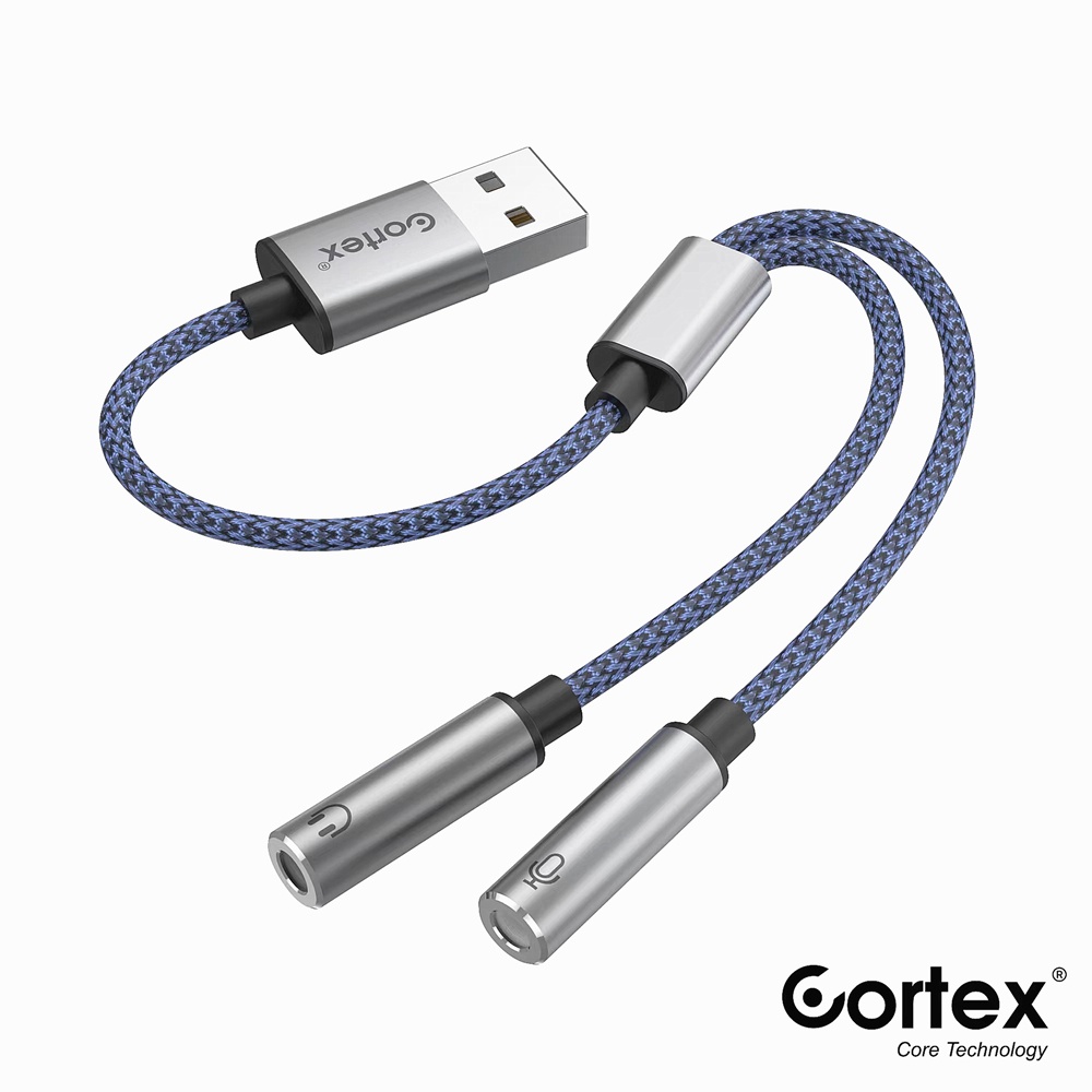 Cortex MH297 Adapter DAC USB to dual female 2in1 Kabel Audio &amp; Audio Earphone Sound Card External