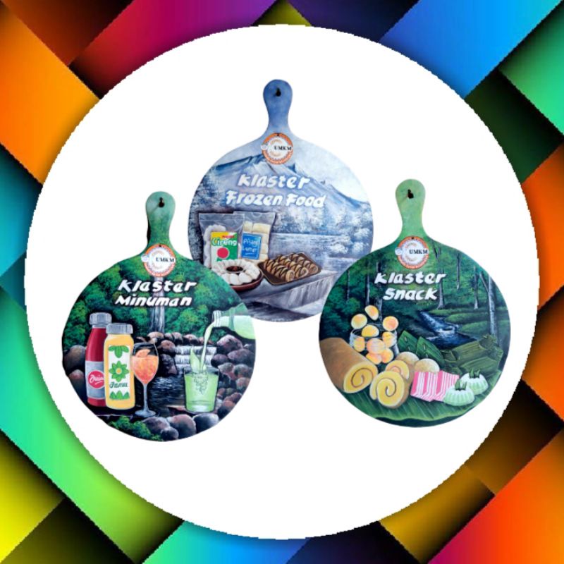 Talenan / Telenan Lukis Custom Bulat