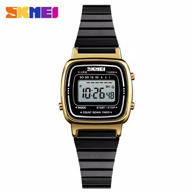 Jam SKMEI 1252 original bergaransi free paper box-Black gold