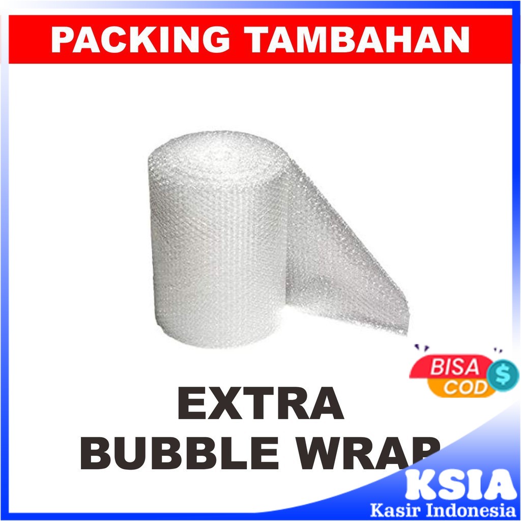 BUBBLE WRAP Tambahan untuk packing agar lebih aman khususnya luar jawa di utamakan