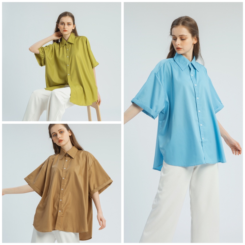 VIERLIN - KEMEJA OVERSIZE TOP 204