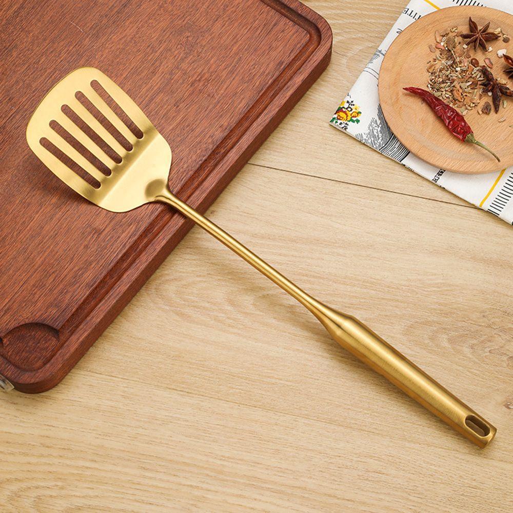 Quinton Soup Ladle Gold Wajan Penggorengan Cookware Saringan Sendok Gadget Alat Masak Sendok Nasi Spatula