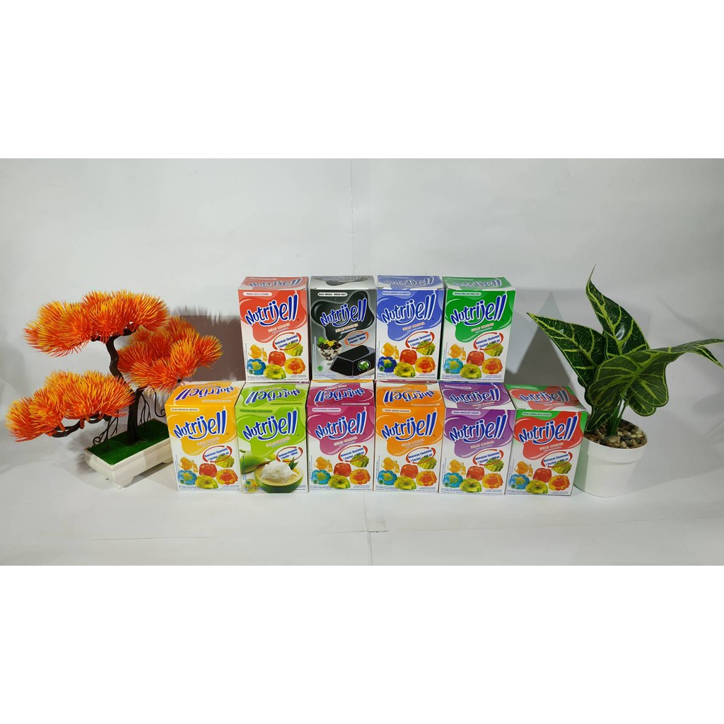 Nutrijell Agar 1 Box Agar-Agar Varian Buah 10gr Nutrijel Rasa Buah Jelly Powder Ekonomis All Variant