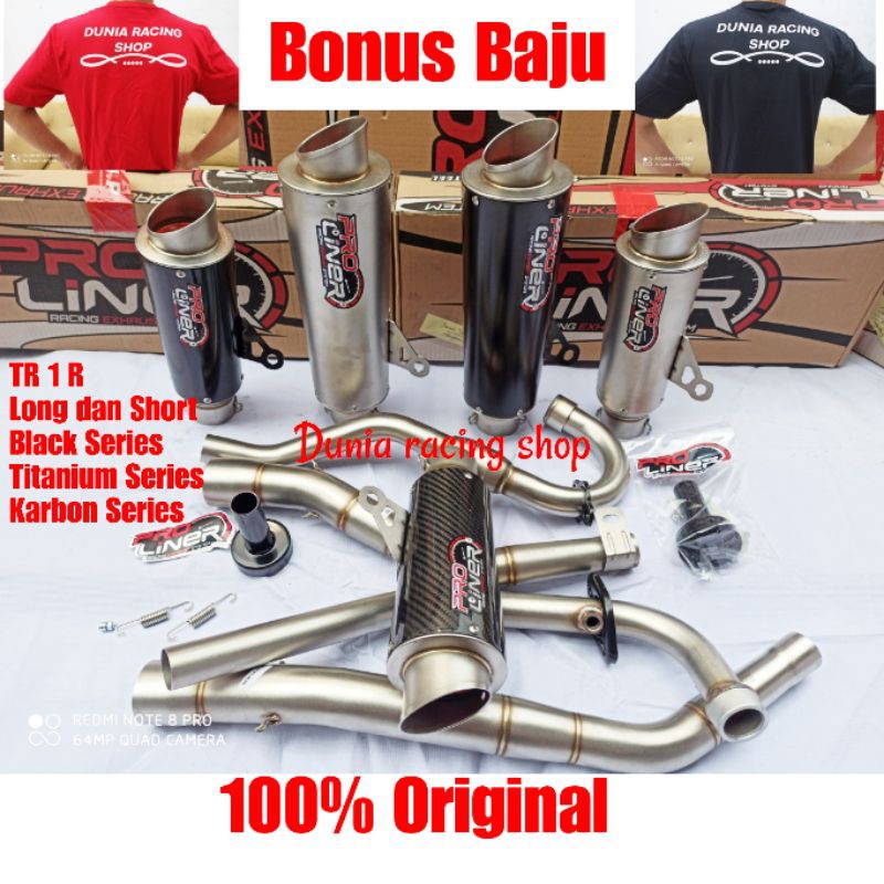 Knalpot Proliner Pro liner TR 1 R New CBR 150 K45 CBR 150 K46 Facelift New CB 150 New CBR CB 150 Old Fullset