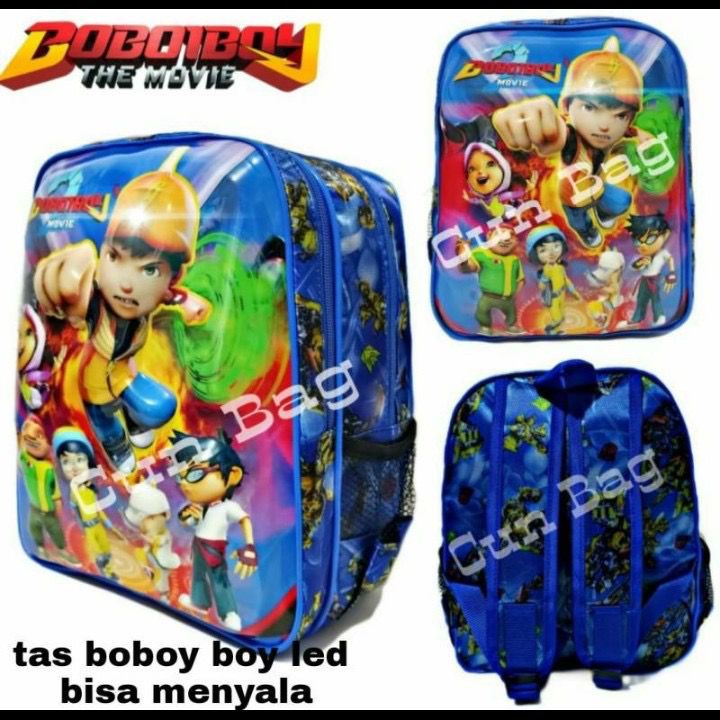 tas anak rangsel ultraman led menyala