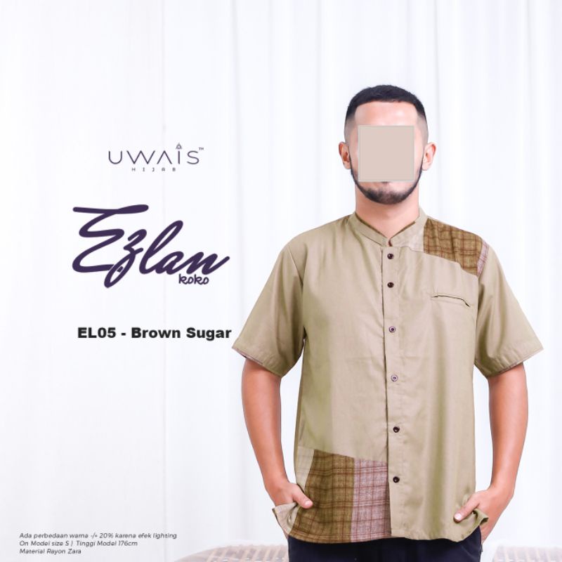 Ezlan koko dad/ayah/dewasa lengan pendek by uwais hijab