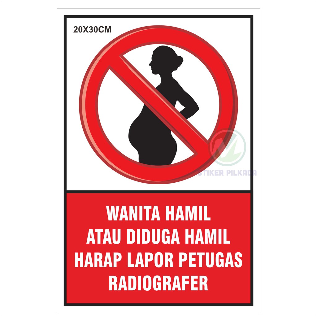 Jual Stiker Vinyl Wanita Hamil Dilarang Masuk Shopee Indonesia