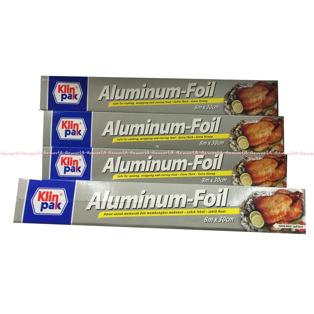 Klin Pack Aluminium foil  8mx30cm Kertas Aluminium Foil Kertas Membungkus Makanan Klinpack Klin Pak Paper Klinpak