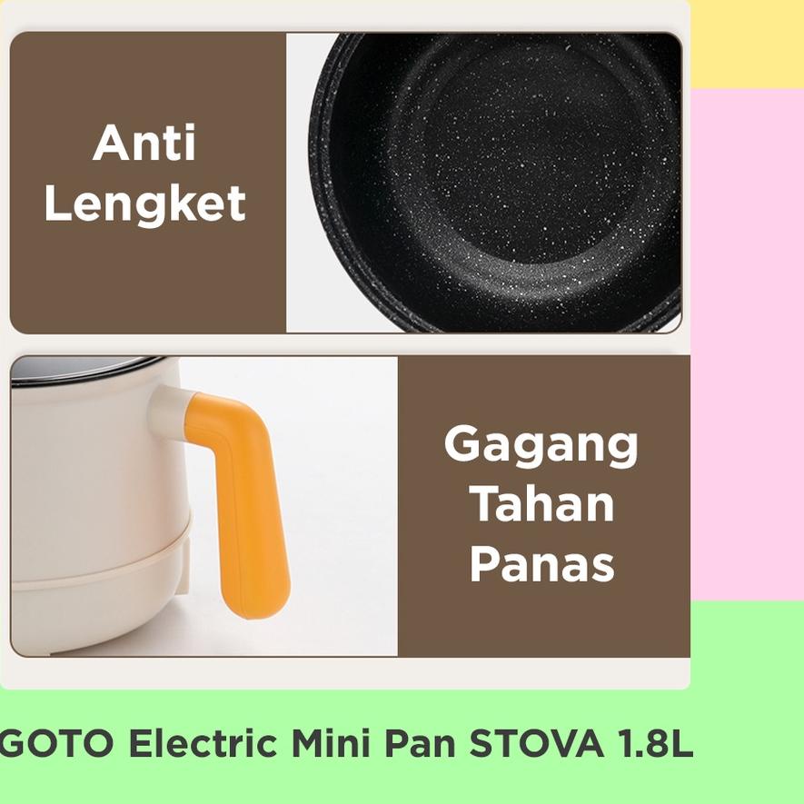 Jual Hot Goto Stova Electric Mini Pan Panci Listrik Fry Pan Portable Serbaguna Shopee Indonesia