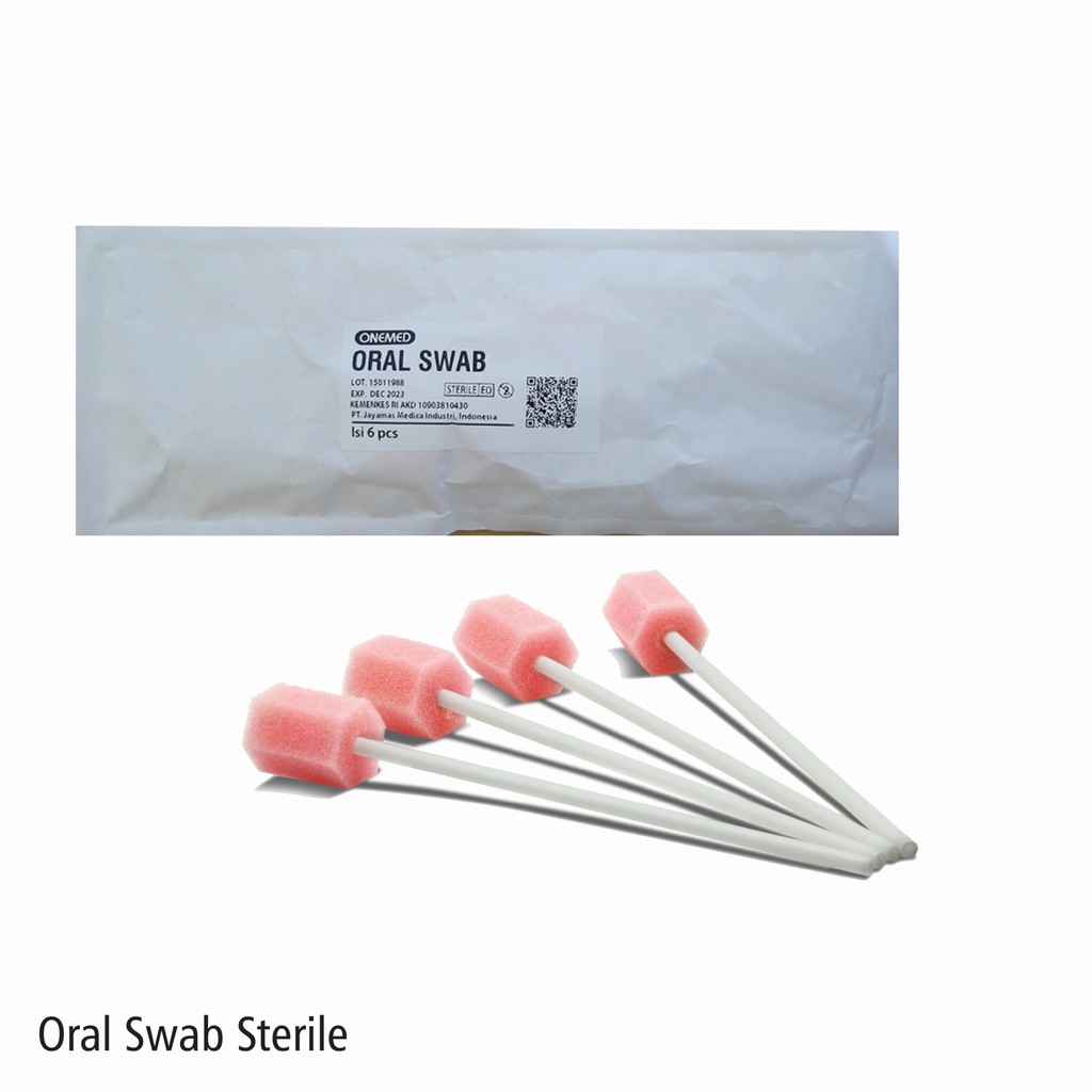 Oral Sponge Swab Sterile isi 6 pcs