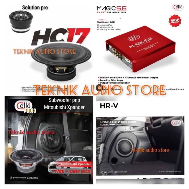 Paket Cello Audio Pro Series Sub Box PNP  8"W8SL HRV-Xpander-Inova -Fotuner-Pajero-BRV dan Jenis mob