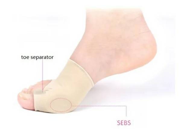 [AMPUH] KOREKTOR SEPARATOR JEMPOL KAKI BUNION PAF HALLUX VALGUS KAOS KAKI GEL PAD PROTECTOR SLEEVES