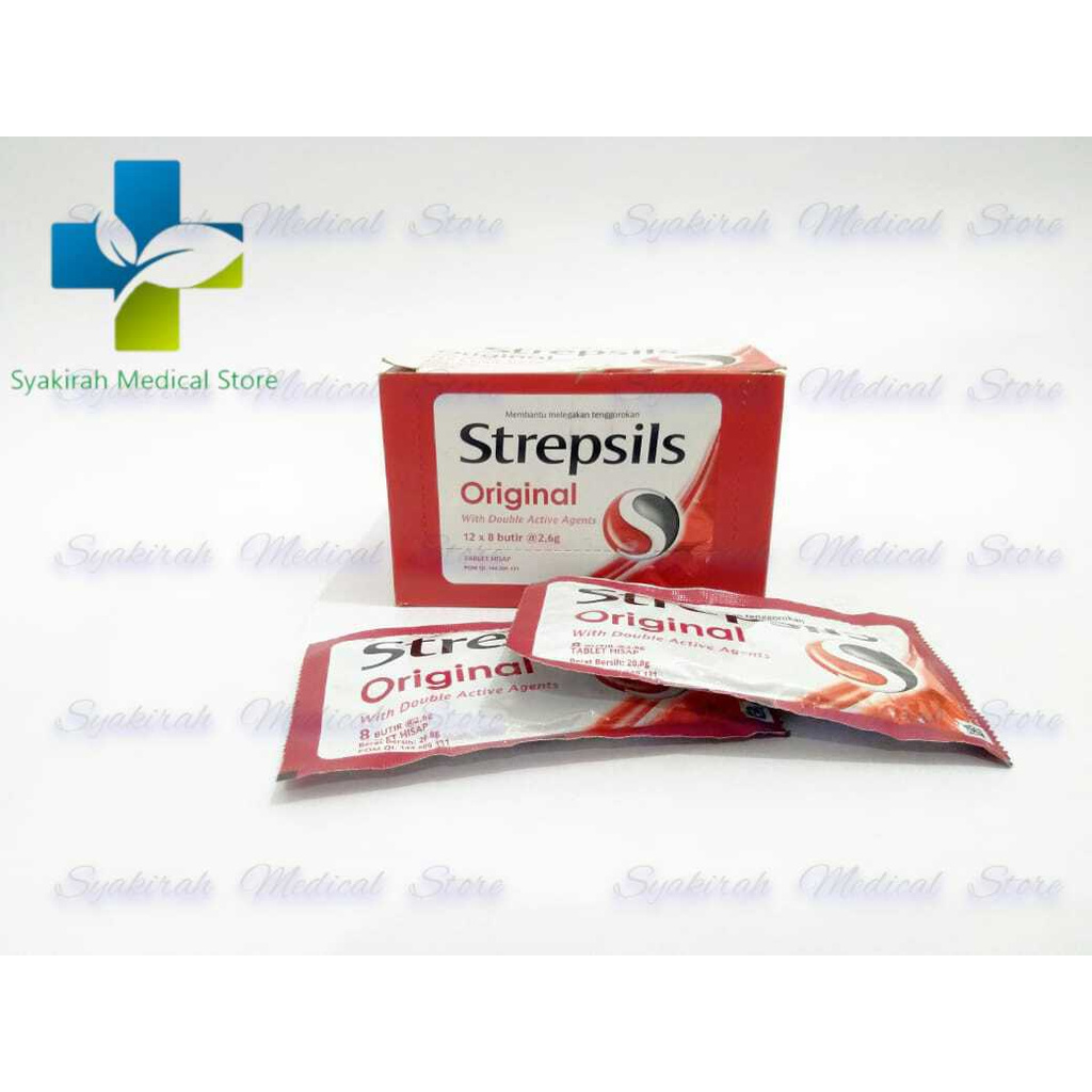 

Asli Strepsil Original Sachet 8 tab / Permen Pelega Tenggorokan