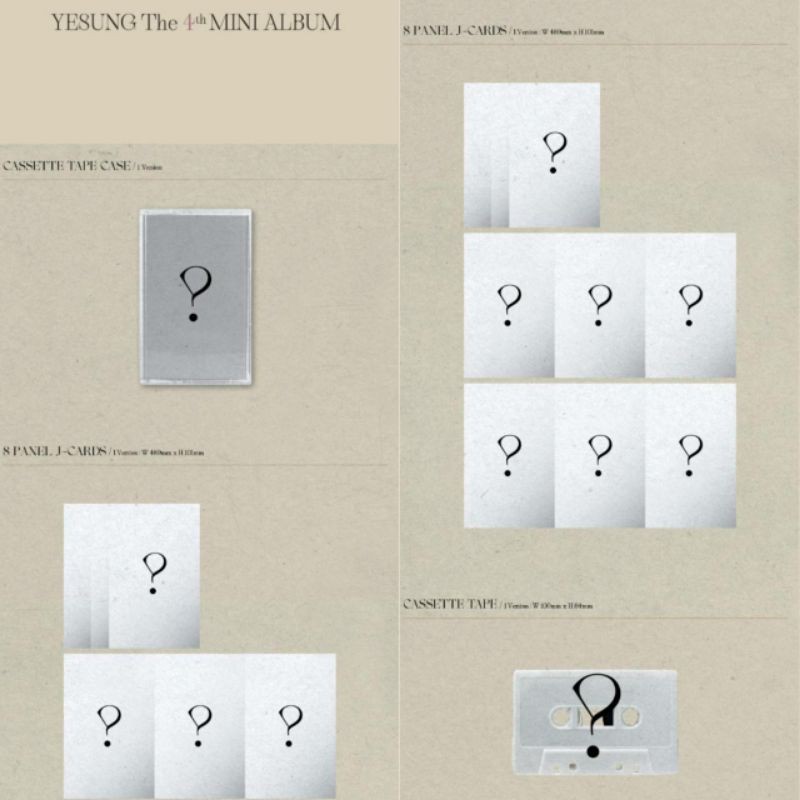 [PRE ORDER] YESUNG - Mini Album Vol.4 (Cassette Tape Ver.) (first press Limited Edition)