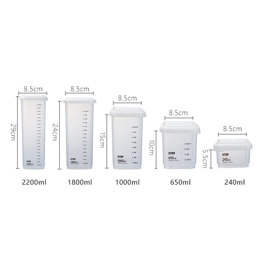 Solighter Sealed Can Kotak Penyimpanan Plastik Transparan Food Container