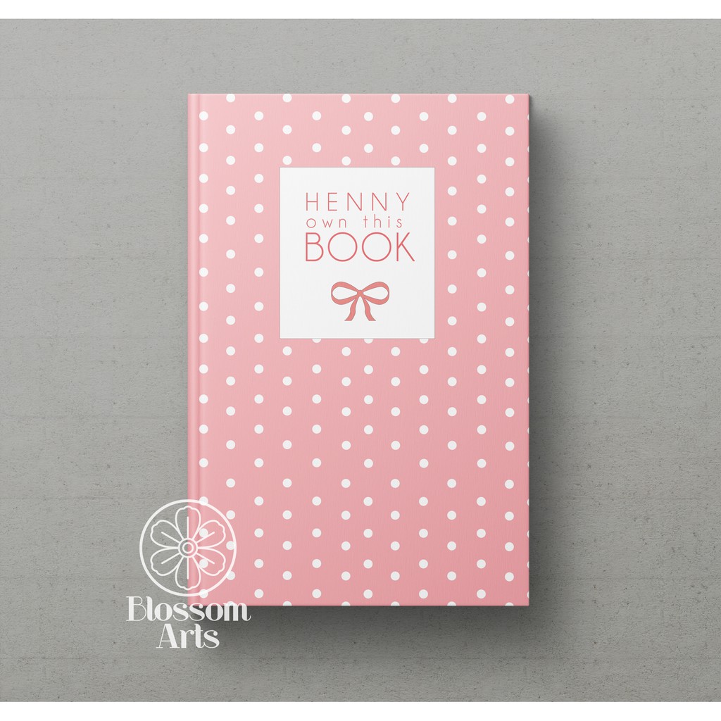 

Aesthetic Cute Polkadot Notebook