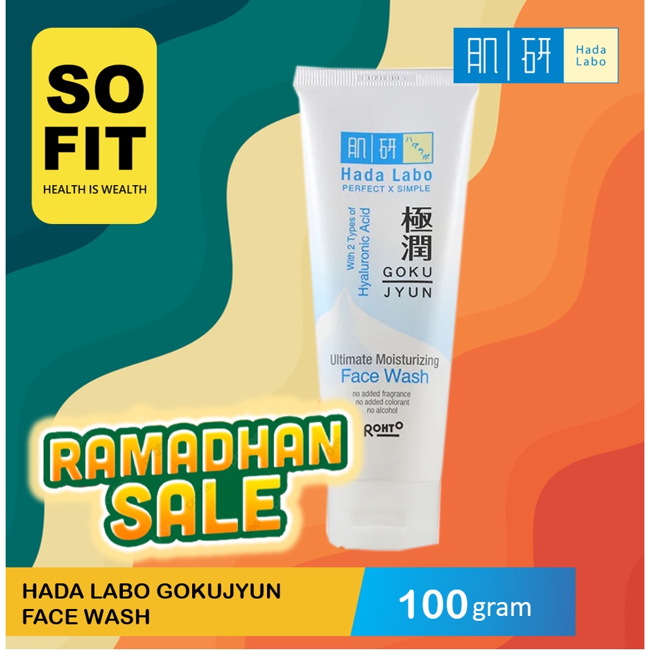 Hada Labo Gokujyun Ultimate Moisturizing Face Wash 100gr