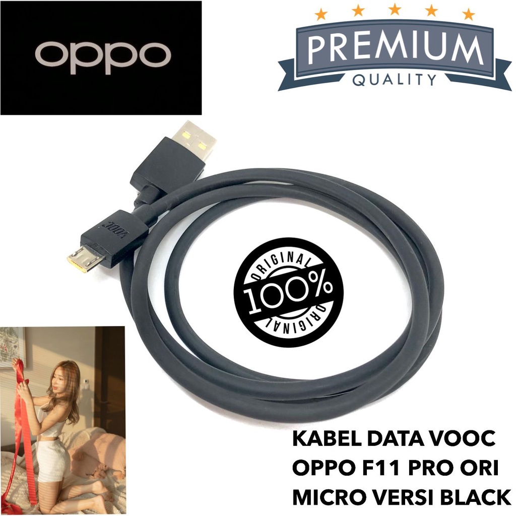 minigo Kabel Data Oppo F11 Oppo F11 Pro ORIGINAL 100% VOOC Flash Charge black