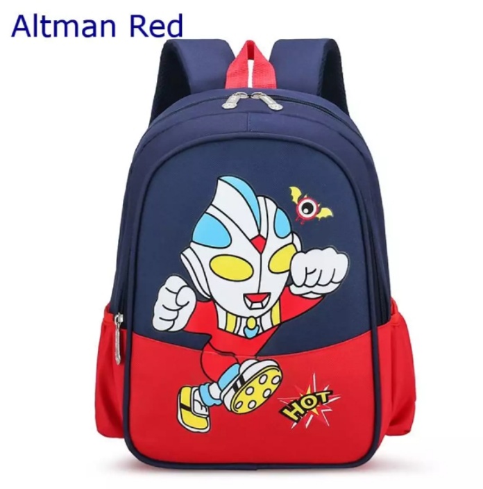 PelangibagsTas anak laki laki Ultraman Solo Tas Ransel anak SD TK Ransel terbaru Tas anak sekolah
