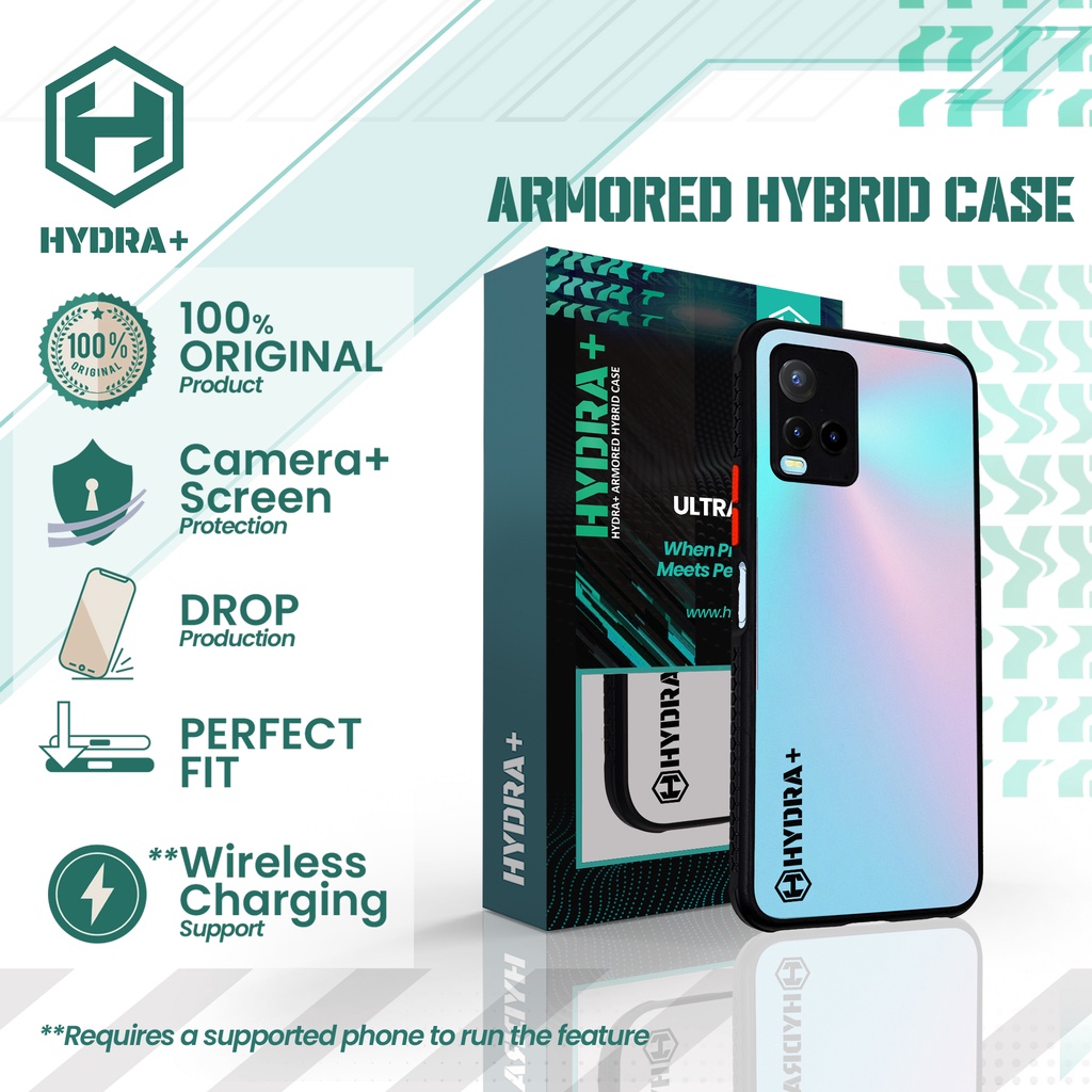 HYDRA+ Vivo y33s / y21s / y21 Armored Clear Hybrid Case - Casing Hardcase Soft