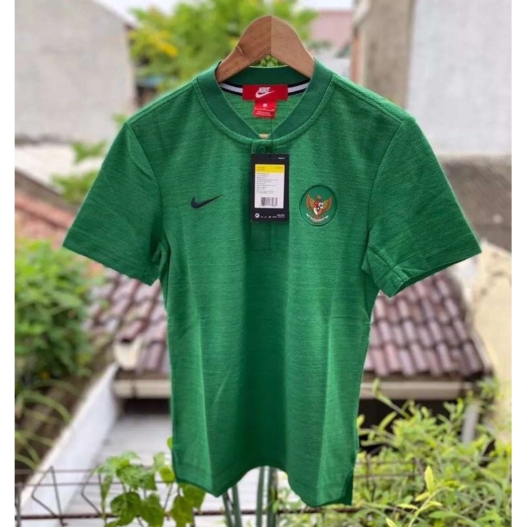 Baju Polo Indonesia [FLASHSALE] - Nike Polo Shirt Timnas Indonesia 18 Green - Original 1000% BNIP Re