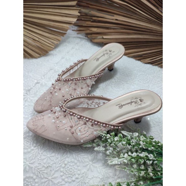 sepatu Anaya rosegold tinggi 5cm