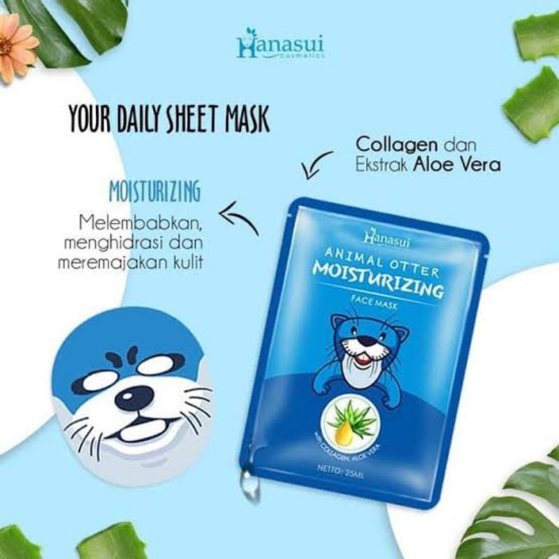 Hanasui Animal Sheet Mask Moisturizing