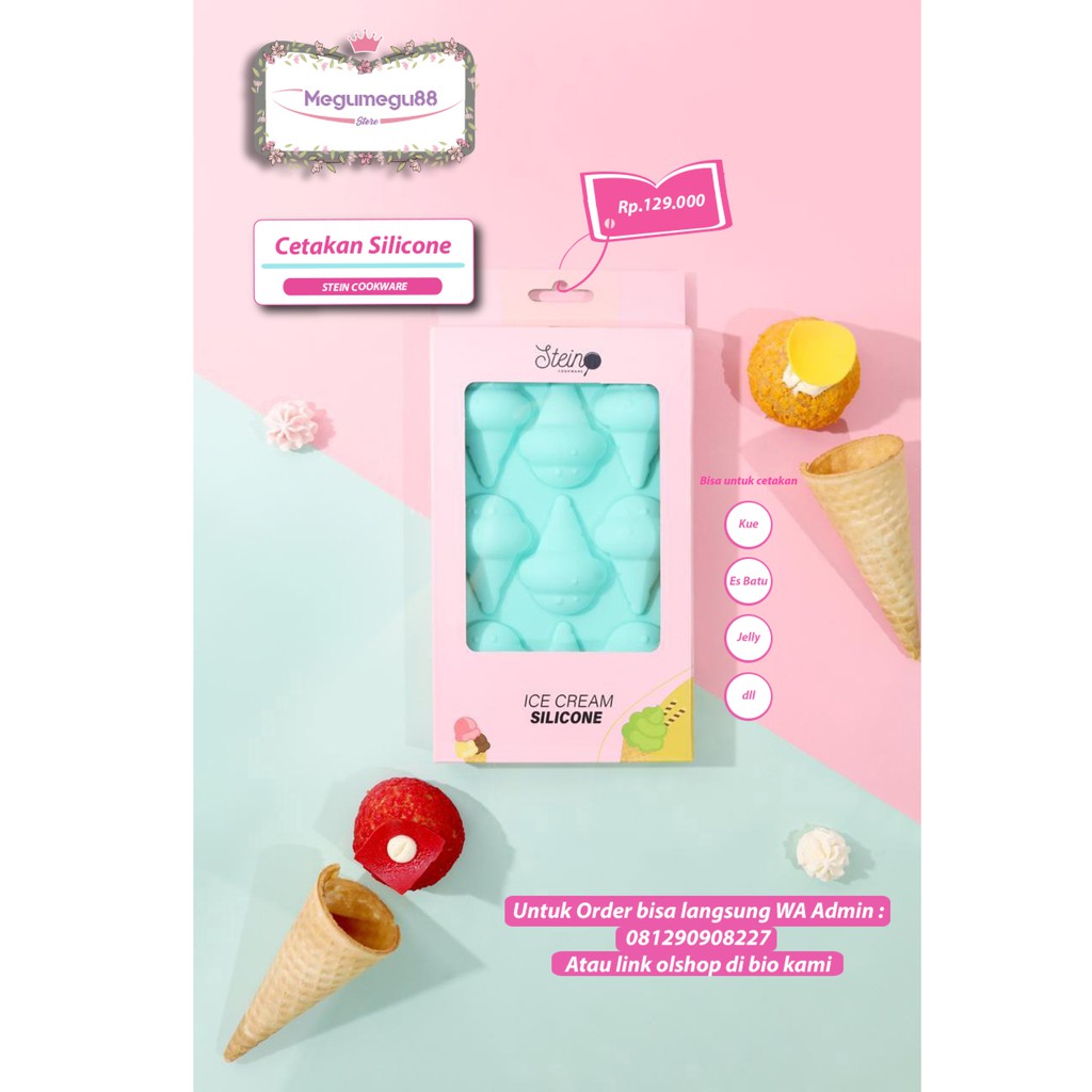 STEIN CETAKAN SILICONE ICE CREAM