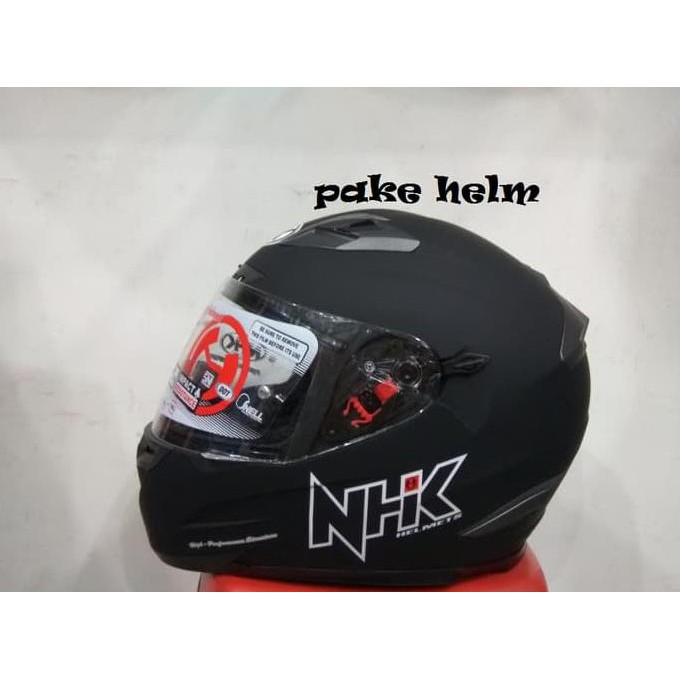 Helm Nhk Rx 9 Solid Hitam Doff Full Face Rx9