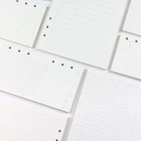 

PANMOMO Loose Leaf 6 Ring Binder Paper / Isi Binder A7