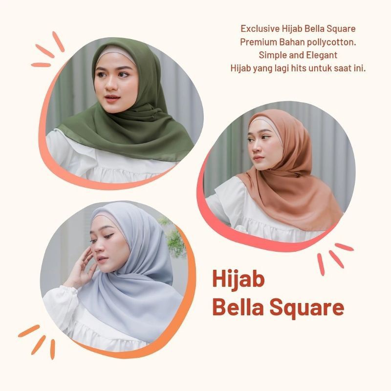 SEGI EMPAT BELLA SQUARE || Bella polycotton 110x110