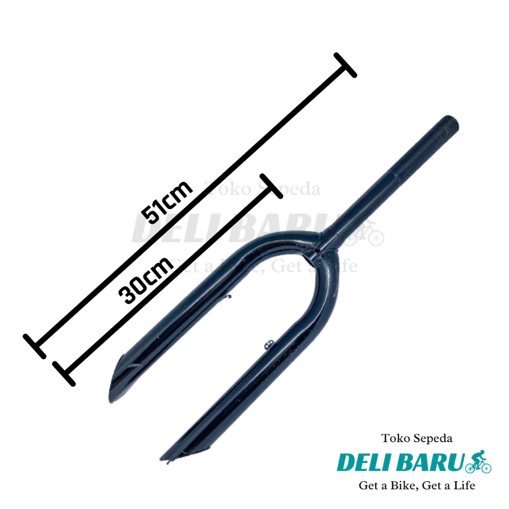 Fork / Garpu sepeda BMX 20 inch hitam pivot