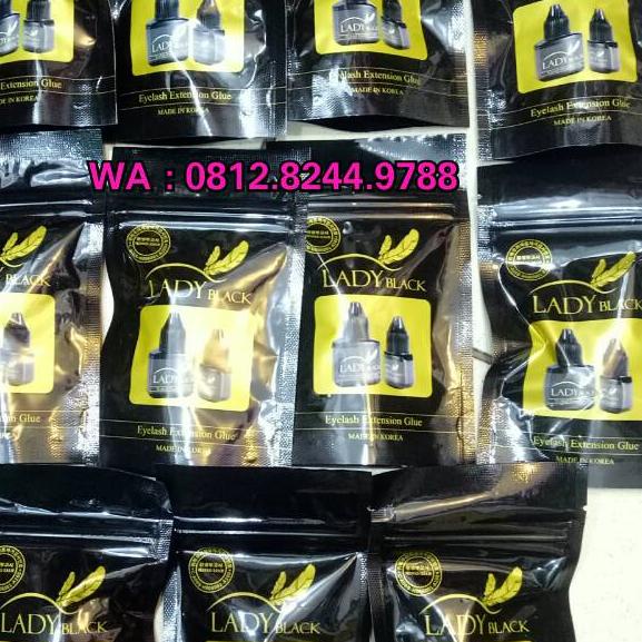 Hot - Lady Black LadyBlack Eyelash Glue for eyelash extension Lem Bulu Mata good quality kualitas  ✔