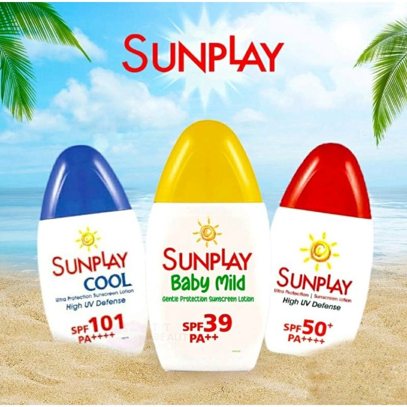 SUNPLAY ✔️BPOM Ultra Protection Sunscreen Lotion SPF 50+ PA++++ 30gr 30g Cool SPF 101 PA++++ Baby Mild SPF 39 PA++