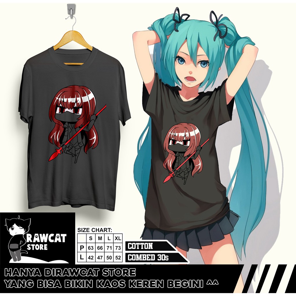 kaos Scathach fate grand order dark grey misty