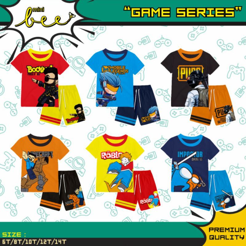 Game Series Minibee | Minibee | Setelan Minibee | Setelan Anak Laki-laki