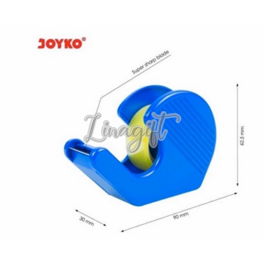 JOYKO - STATIONERY TAPE CUTTER / DISPENSER PORTABLE MINI - PEMOTONG PITA PEREKAT SELOTIP