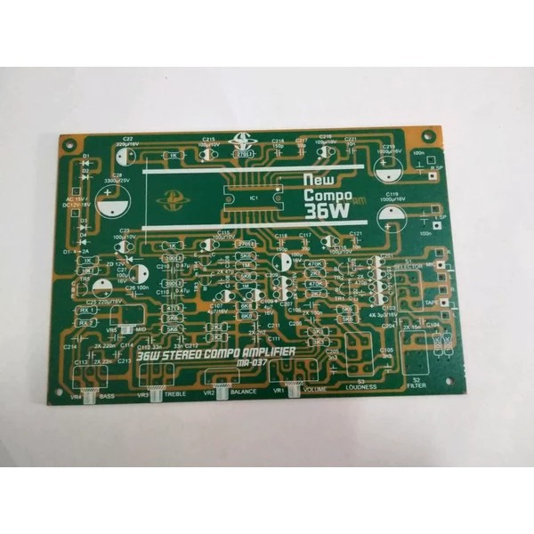 PCB 36W Stereo Compo Amplifier MA-037