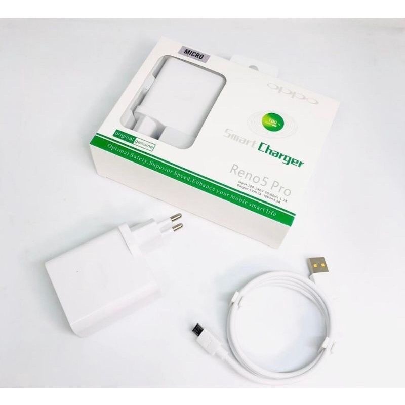 Travel Charger Original OPPO Reno 5 Pro Micro
