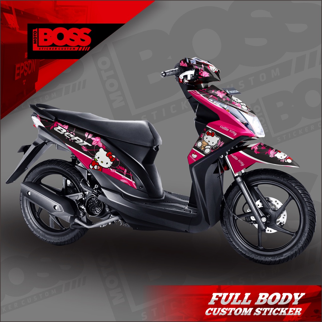 Decal Sticker Honda Beat Fi 2013 2014 2015 Full Body Sticker Decal Beat Fi 2013 2014 2015 Motif helo