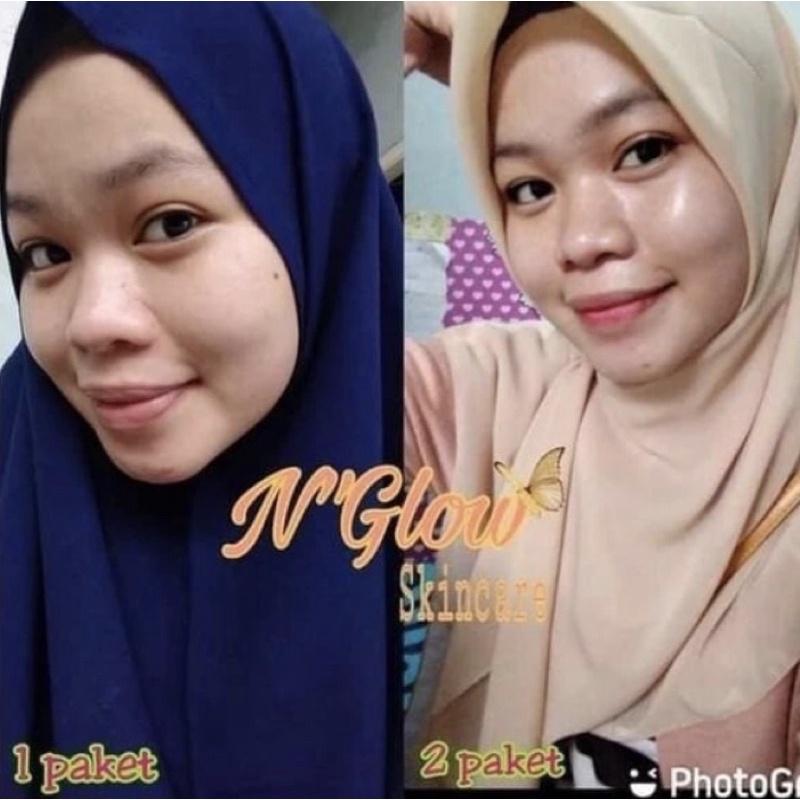 N'glow Skincare Paket Lengkap || Bedak N'glow || Serum N'glow PROMO!!!!