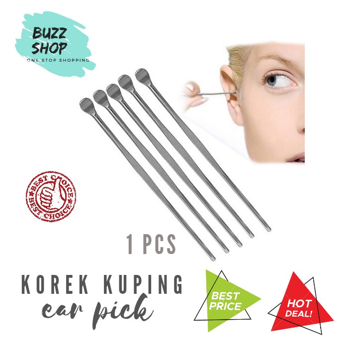 Korek Kuping Stainless/ Pembersih Telinga/ Ear Pick Cleaner Stainless Murah