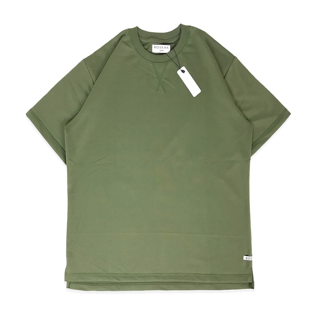 Boskha Tshirt  Baby Terry Polos Green | Oversize |  Unisex