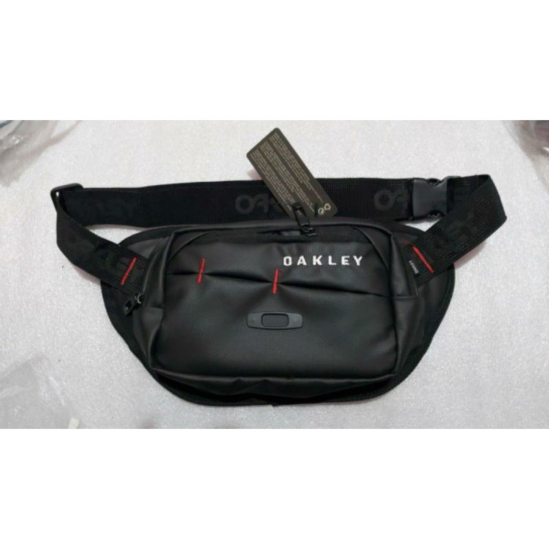 TAS OAKLEYY WAIST BAG OAKLEYY TAS SELEMPANG OAKLEYY LOGO BESI