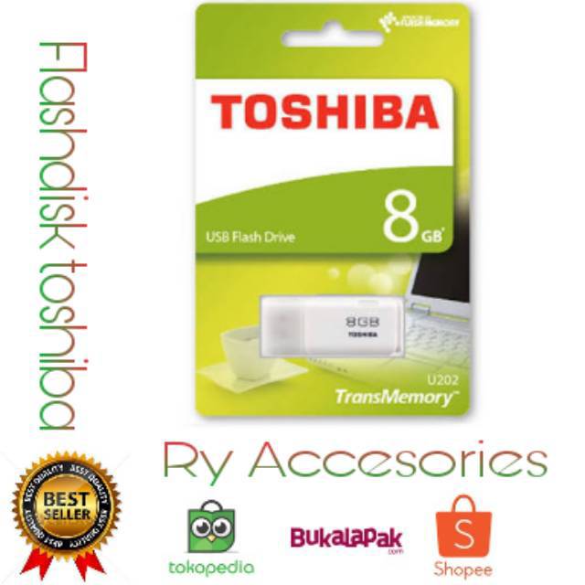 Flashdisk Toshiba 8GB / Flashdisk USB Toshiba 8GB / Flashdisk Eksternal Toshiba 8GB